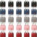 25 Pack Insulated Lunch Bags Bulk Set, Reusable Large Lunch Tote with Handles, Multi-Color Portable Food Carrier for Office, Work, Picnic, Travel & Delivery Use