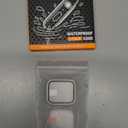 Misxi [2 Pack] Waterproof Case with Button for Apple Watch SE 3 (2025) SE 2 SE Series 6 Series 5 Series 4 40mm, Cover with Tempered Glass Screen Protector for iWatch, 1 Silver + 1 Transparent