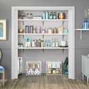 ClosetMaid Wire Basket 2 Drawer Organizer Unit with Shelf for Pantry, Closet, Clothes, Linens, Sturdy Steel, Easy Assembly, White