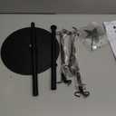 Cinnvoice Wire Tree Christmas Metal Ornament Tree Black Wrought Iron Ornaments Display Stand Features Hooks Easy Assembly for Xmas Small Craft Items Hanging Decor