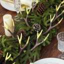 Jetec 12 Pcs Hunting Birthday Party Decorations Supplies Deer Hunting Birthday Decoration Table Centerpieces DIY Paintable Weddings and Camo Party Celebrations for DIY Crafts