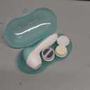 Facial Cleansing Brush for Women, 3-in-1 Face Cleanser and Exfoliator Brush with 3 Brush Heads, 2 Speeds, Battery Operated Waterproof Spin Brush, Portable Travel Case, Perfect Valentine's Day (Green)