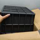 15.75inch Large Drainage Catch Basin with Grate and Debris Basket,15.75 x 15.75 x 15.75in French Drain Catch Basin Without Reserved Hole for Patios Yard Downspout Lawn and Municipal Plumbing