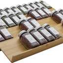 Bamboo Spice Rack Drawer Organizer - 8 Pieces Set- 11" Wide Per Piece - Combine Pieces Into 22" Wide Rack (11" or 22")