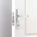 Miibox Privacy Door Lever Knob Lock, Stainless Steel Door Knob with Lock and Key Fit Door Thick 0.98-1.97 inch