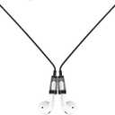 Anti-Lost Neck Strap for Airpods, Strong Magnetic Necklace Holder String, Sports Lanyard for Headphone Compatible with AirPods 1&2 /3rd /Pro/Pro 2 Black