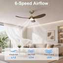GREENEVER 42 Inch Ceiling Fan with Lights, Quiet DC & High CFM