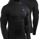 NELEUS 4 Pack Men's Workout Long Sleeve Shirts Compression Dry Fit Muscle Tops
 (XXL)
