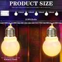 Retisee 4 Pcs Marquee Light String Bulbs13.8 ft Long for Marquee Letters Numbers 3 4 ft Tall Waterproof LED String Light for Indoor Outdoor Wedding Birthday Party Decor