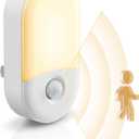 L LOHAS LED Motion Sensor Night Light, 2Pack, Motion Activated Night Light, Night Lights Plug into Wall Motion Sensor, 3000K Warm White, Adjustable Brightness 30/60LM, for Kids Adults Bathroom Bedroom (Soft White)
