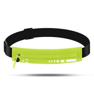 USHAKE Slim Running Belt for Women Men-Runners Phone Holder Fanny Pack, Adjustable, Bounce Free Waist Pouch bag for Workout, Money Belt, Run Gear Accessories Yellow