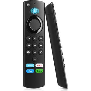 Replacement Voice Remote Fit for All Fire-Series TV Cube/Stick, Compatible with Firestick 4K Max/4K/Stick/Lite/HD, Fit for All Hisense, TCL, Insignia-Pioneer-Omni QLED Series, Not for Roku