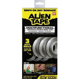 Alien Tape Multifunctional Reusable Double-Sided Tape, 3 pk