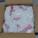 Amazon Basics 13 Gallon Tall Kitchen Drawstring Trash Bags, White with Red Drawstring, 10% Post Consumer Recycled, 200 Count