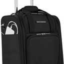 French Connection 16" Underseat Carry-On Luggage with USB/USB-C Ports, Black