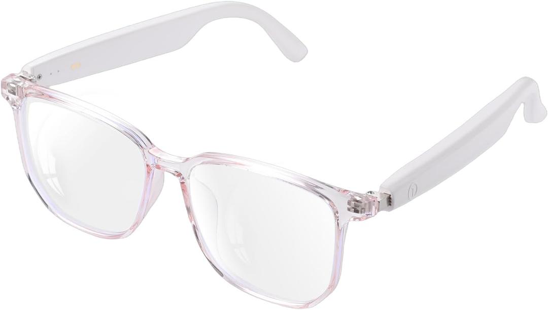 Tulbeys Smart Glasses for Women, Blue Light Filtering Lenses，Bluetooth 5.3, Audio & Mic, Intelligent Touch,OpenEar Clear Sound Audio Glasses with Bluetooth, Ultralight Comfortable Design for Working.