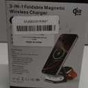 LULULOOK 3 in 1 Charging Station - Qi2.2 25W Wireless Charger Magnetic for iPhone 17/16/15/14/13/12, Apple Watch, AirPods, Fast Charge Stand with 45W GaN Adapter, Foldable Aluminum Alloy (Desert Gold)