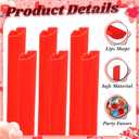 2 x Potchen 100 Pcs Plastic Straws Disposable Drinking Straw Bulk for Cocktail Summer Wedding Birthday Party Spooky Party Supplies(Red,Lips)