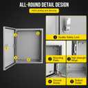 Garvee Outdoor Electrical Box,20x16x6 Steel Junction Box, NEMA 4X Electrical Enclosure Box IP66 Waterproof & Dustproof, Universal Electrical Project Box with Lock & Mounting Plate