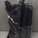 Mifoci 20 Pieces Water Bottle Bulk 17 oz Plastic Water Bottles Bulk Gym Sports Adults Reusable Large Bottles with Leak Proof Flip Top for Party Outdoor(Regular Style,Solid Black)