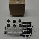 2oz Small Clear Glass Bottles with Lids, 2 Stainless Steel Funnel, 12 Labels,1 Brush - 60 ml Reusable Boston Bottle for Juice, Ginger Shot, Wellness, Oils, Whiskey, Liquids - Leakproof Travel Bottle