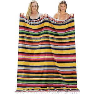 Mexican Beach Blanket Towel Cotton Turkish Beach Towels Oversized Sand Free Quick Dry Pool Swim Extra Large Adult Women Men Travel Fast Drying Lightweight Towel Clearance Compact No Sand Packable (Giant Large 55'' x 78'') Mexican Beach Blanket Towel Cotton Turkish Beach Towels Oversized Sand Free Quick Dry Pool Swim Extra Large Adult Women Men Travel Fast Drying Lightweight Towel Clearance Compact No Sand Packable (Giant Large 55'' x 78'')