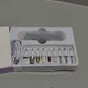 Professional Manicure Pedicure Kit, Cordless Electric Nail File Set, Rechargeable Pedicure Tools for feet, 5 Speeds Hand Foot Care Nail Drill for Thick Nail Toenail Cuticle Women Men Baby Pets (Black)