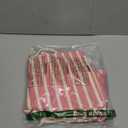 BLENCOT Womens 2025 Spring Summer V Neck Striped Dress Sleeveless String Side Slit Casual Maxi Beach Dress (Pink)