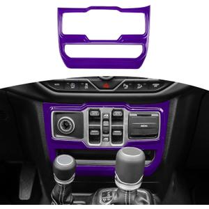 RT-TCZ for Jeep JL Center Dash Window Switch Panel Trim Cover for Jeep Wrangler JL JLU Gladiator JT 2018-2024 Purple Interior Accessories