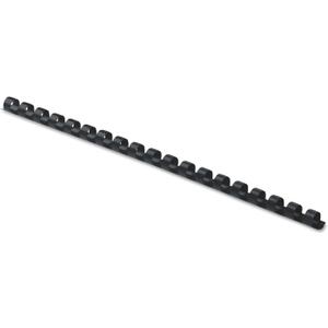 Fellowes Plastic Comb Binding Spines, 1/4 Inch Diameter, Black, 20 Sheets, 100 Pack (52366)