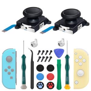 LONANDY 2 Pack Joycon Joysticks, Joycon Repair Kit Joystick Replacement Parts for Nintendo Switch, Switch Lite & Switch OLED, Include Thumb Grips, Metal Lock Buckles LONANDY 2 Pack Joycon Joysticks, Joycon Repair Kit Joystick Replacement Parts for Nintendo Switch, Switch Lite & Switch OLED, Include Thumb Grips, Metal Lock Buckles