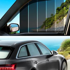 15% VLT Ceramic Car Window Tint Film - (20in * 20ft) Window Privacy Film, 99% Blocks UV & 95% IR Ray, Glare Reduction Blackout Window Film Auto Car Windshield Sun Shade Roll