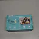 Magnifying Glass with Light, Flip-up Headband Magnifier with 3 Light Colors, 4 Detachable Lenses 1.5X to 5.0X, Hands Free Headset Magnifiers for Close Work Crafts Soldering Repair Jewelry (Black)