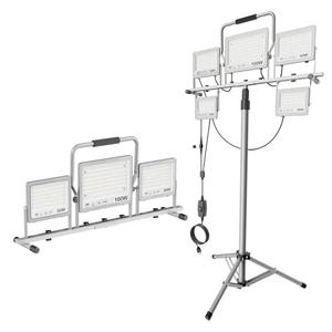 31000Lumen LED Work Light 260w with Tripod Stand Work Lights 5 Head Portable Work Light with Anti-Glare Lenses,19.7ft Power Cord, Height Adjustable, IP66 for Job Site, Garage, Outdoor Use