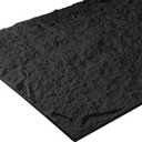 5-Pack 3D Faux Stone Wall Panels, PU Cement-Texture Wainscoting Panels for Interior Walls Waterproof & Lightweight, Covers 38.7 Sq.Ft, 47.2" x 23.6", for TV Wall, Living Room,Black, 47.24"L x 23.62"W