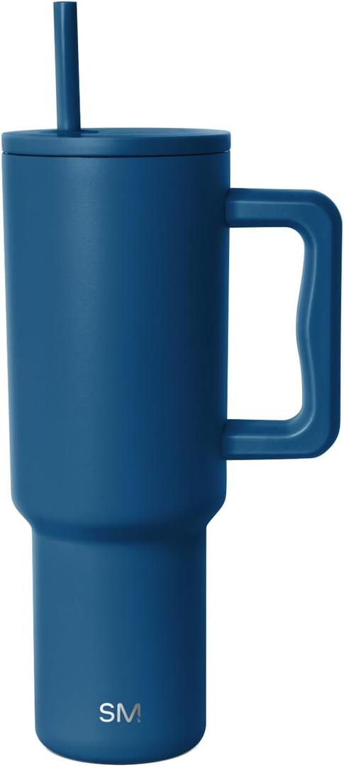 Simple Modern 40 oz Trek Tumbler with Handle and Straw Lid | Cup Holder Friendly Insulated Stainless Steel Travel Mug | Slumberland