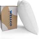 WELLCO Extra Firm Pillow Queen Size 28 x 18 inch, Bed Pillow with Adjustable Insert and 1 Cooling Pillowcase, Not Only Provides Stronger Support But Aslo Comfortable