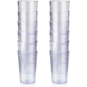New Star Foodservice Restaurant-Grade Polycarbonate Beverage Tumblers, 5 oz, Clear, Set of 12
