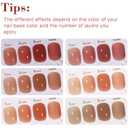 Vishine Jelly UV LED Gel Nail Polish Sets 6 Colors Transparent Red Pink Nude Brown Skin Color Soak Off Gel Polish Long Lasting Gift Set C007
