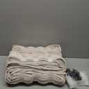 MIULEE Pinch Pleated Thick Linen Curtains 96 Inch 4 Panels Set Back Tab Memory Trained Pinch Pleat Semi Sheer Light Filtering Curtains Let Light in Window Drapes for Living Room Bedroom Beige White