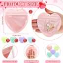 300 Pcs Heart Shaped Jewelry Bags 3.9 x 3.9 Inch Jewelry Packaging for Small Business Zip with Top Lock Baggies Cute Packaging Supplies for Necklace Earring Bracelets Sample(Mixed Color,Heart Shaped)