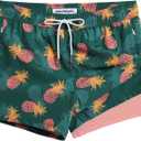 maamgic Mens Swim Trunks with Compression Liner Short Stretch Mens Bathing Suit Quick Dry Swimming Trunks Swimsuit, Medium