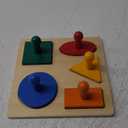 Shape Puzzles Adena Motessori 5-Shape Preschool Equipment Early Development Baby Toy