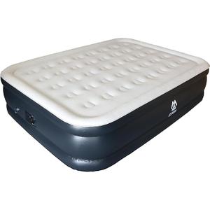Elevon Air Mattress with Built in Pump - Luxury Double High Inflatable Bed for Home, Travel & Camping, Navy/White, Queen, 18" High