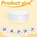 Henoyso 36 Pcs Foam Circles for Crafts Polystyrene Round Foam Disc for DIY Projects Friendship Bracelets Banner Garland for Birthday Era Arts and Crafts Supplies(3 x 3 x 1 Inch)
