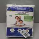 Queen Size Mattress or Box Spring Encasement (5" to 8" Depth)  Low Profile Waterproof Zippered Protector Bed Cover, Noiseless, Machine Washable