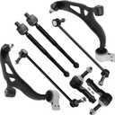 SCITOO 8pcs Front Suspension Kit Lower Control Arm And Ball Joints Outer Inner Tie Rod Ends Sway Bar Links fit for 2011-2017 for Ford Explorer for Ford Police Interceptor Utility