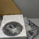 Bosceos Industrial Floor Lamp with Hanging Glass Shade Black Farmhouse Indoor Pole Light with Edison E26 Base Vintage Rustic Standing Tall Lighting for Living Room Bedroom Office(ST64 Bulb Included)