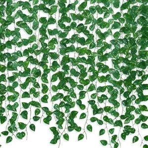 12 Pack 86Ft Fake Plants Artificial Vines for Room Decor, Faux ivy Greenery Garland for Home teen girls bedroom living Aesthetic Farmhouse Dorm Wall Decoration, Wedding Easter Christmas Party Gift