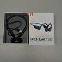 Bone Conduction Headphones, Open Ear Bluetooth Sport Headphones, IPX6 Sweat Resistant, Bluetooth V5.4, 10H Playtime, Comfortable Fit Wireless Earbuds with Mic for Running, Gym, Cycling, Outdoor, Black